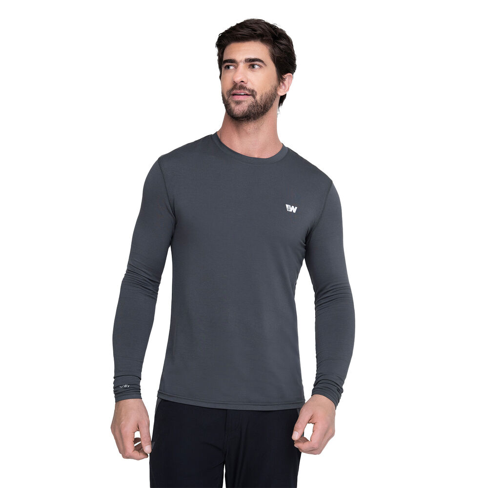 Polera Hombre Weinbrenner Calgary Gris Oscuro image number 2.0